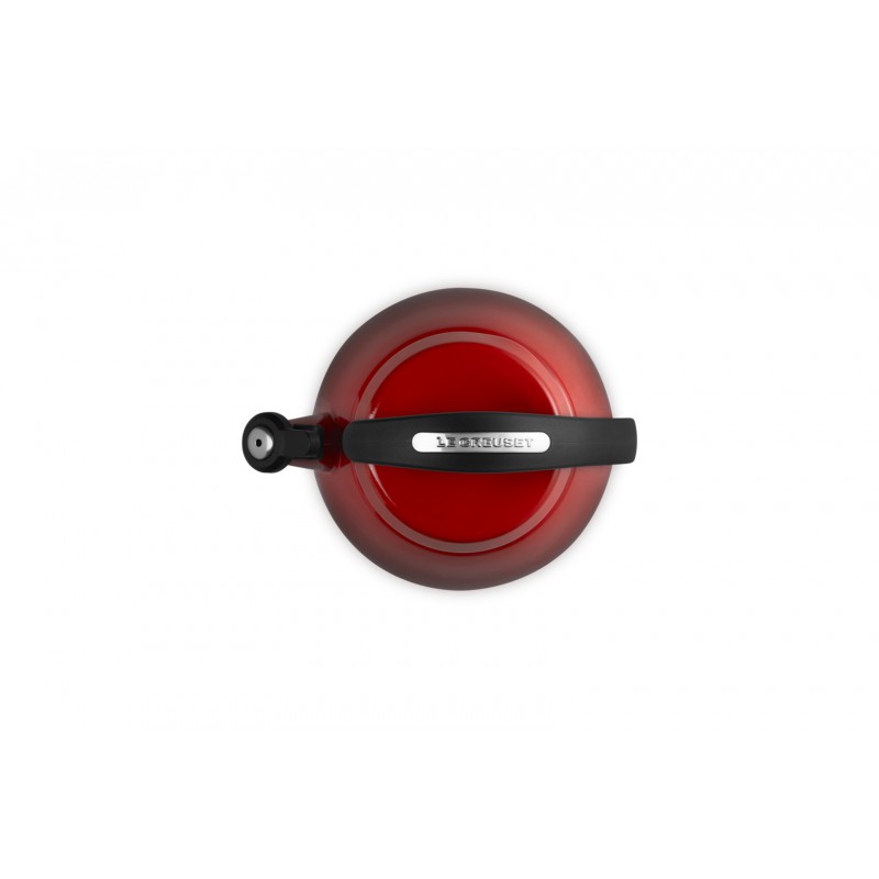 Cloche Bouilloire à Sifflet Emaillée 2,1 L Rouge Cerise - Le Creuset