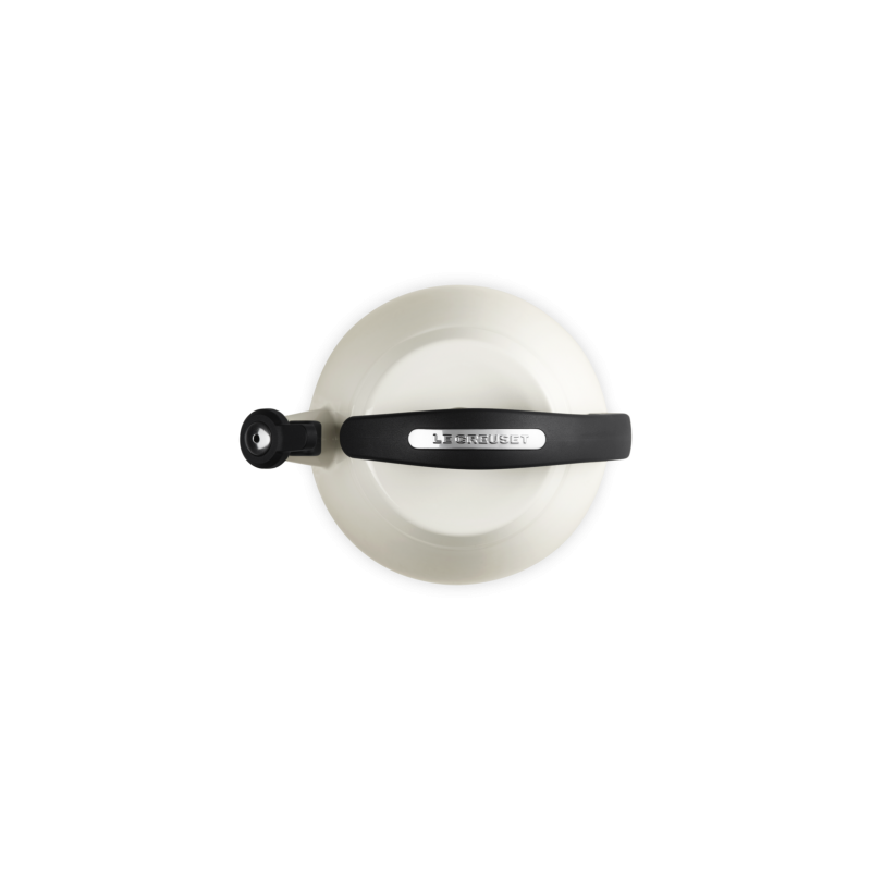 Cloche Bouilloire à Sifflet Emaillée 2,1 L Blanc Meringue - Le Creuset