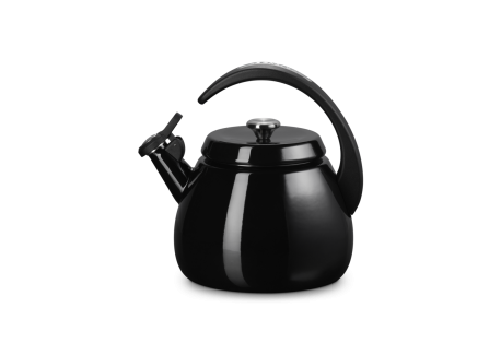 Cloche Bouilloire à Sifflet Emaillée 2,1 L Noir Ebene  - Le Creuset