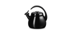 Cloche Bouilloire à Sifflet Emaillée 2,1 L Noir Ebene
