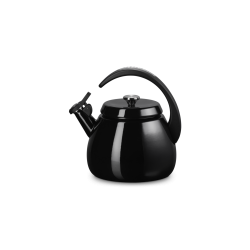 Cloche 2.1L EbbenZwart Geëmailleerde Fluitketel - Le Creuset