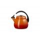 Cloche Bouilloire à Sifflet Emaillée 2,1 L Orange Volcanique - Le Creuset