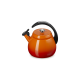 Cloche Bouilloire à Sifflet Emaillée 2,1 L Orange Volcanique - Le Creuset
