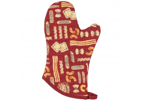 Buona Pasta Bordeaux Katoenen Ovenwant - La Cucina