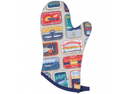 Del Mar Lichtgrijs Katoenen Ovenwant - La Cucina