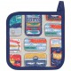 Del Mar Manique Coton Gris Clair 20x20 cm - La Cucina