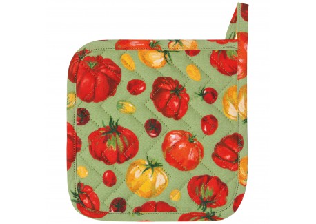 Tomatoes Manique Coton Vert Tendre 20x20 cm - La Cucina