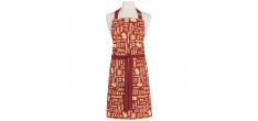 Buona Pasta Tablier de Cuisine Homme/Femme Coton Bordeaux 