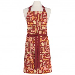 Buona Pasta Tablier de Cuisine Homme/Femme Coton Bordeaux  - La Cucina Buona Pasta Tablier de Cuisine Homme/Femme Coton Bordeaux  - La Cucina