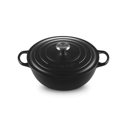 Ronde Gietijzeren Braadpan 4,9 L Mat Zwart (28 cm) - Le Creuset Ronde Gietijzeren Braadpan 4,9 L Mat Zwart (28 cm) - Le Creuset