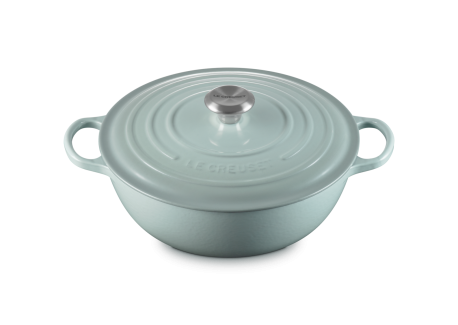 Marmite Ronde en Fonte 4,9 L Bleu Sea Salt (28 cm)  - Le Creuset