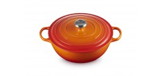 Ronde Gietijzeren Braadpan 4,9 L Oranjerood (28 cm)