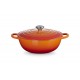 Marmite Ronde en Fonte 4,9 L Orange Volcanique (28 cm)  - Le Creuset