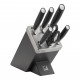 All-Star Bloc de Couteaux Aiguiseur Intégré 7 pièces Anthracite  - Zwilling