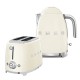 Set Petit Déjeuner Grille-Pain et Bouilloire Crème Pack LSDC - Smeg