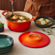 Modern Heritage Ronde Gietijzer Stoofpot 4,6 L Oranjerood Gelimiteerde Editie - Le Creuset