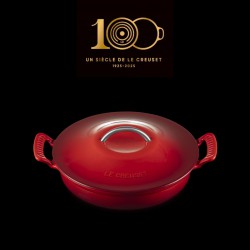 Heritage Moderne Faitout Fonte Rond 2,9 L Rouge Cerise Edition Limitée (28 cm) - Le Creuset Heritage Moderne Faitout Fonte Rond 2,9 L Rouge Cerise Edition Limitée (28 cm) - Le Creuset
