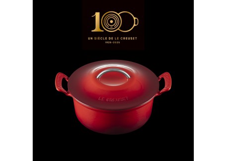 Heritage Moderne Cocotte Fonte Ronde 4,6 L Rouge Cerise Edition Limitée (26 cm) - Le Creuset