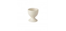 Kitchen Coquetier Céramique Email Brillant Blanc Crème 6 cm