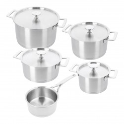 Lino 3 Batterie de Cuisine Casseroles Inox 5 pcs  - Demeyere Lino 3 Batterie de Cuisine Casseroles Inox 5 pcs  - Demeyere