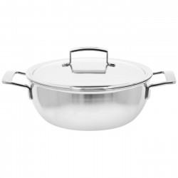 Silver 7 Cocotte Conique Inox 28 cm 4,8 L avec Couvercle - Demeyere Silver 7 Cocotte Conique Inox 28 cm 4,8 L avec Couvercle - Demeyere