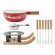 Aspen Fondue Set Savooise & Bourgondische Stijl Ski Gietijzer Geëmailleerd Rood - Cosy Trendy