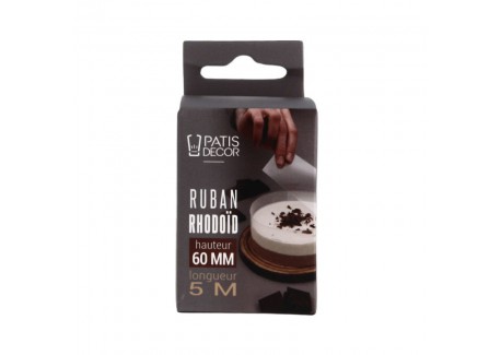 Bande Film Rhodoïd Pâtisserie 6 cm x 5 m - Patisdécor