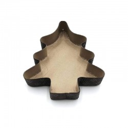 Kerstboom Papieren Bakvorm voor Brioche en Cake 4 Stuks - Patisdécor Kerstboom Papieren Bakvorm voor Brioche en Cake 4 Stuks - Patisdécor