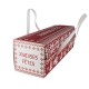 Boîte à Bûche ou Cake avec Poignées Rouge et Blanc Noël 30x11x11 cm 