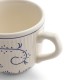 Copenhague Tasse Céramique Email Brillant Blanc Crème Bleu avec Anse 18 cl  - Royal Boch