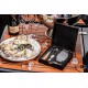 Luxury Line Coffret Dégustation Huitres Caviar et Champagne 5 Pcs  - Laguiole Style de Vie