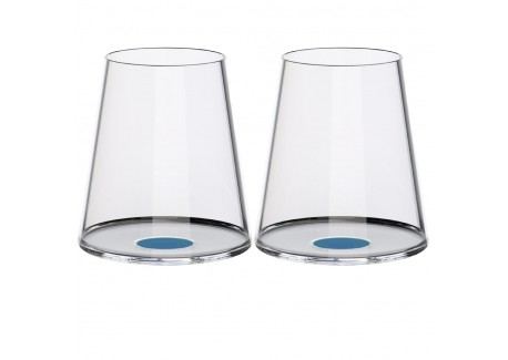 Splitglass Blauw Magnetische Rode Wijnbeker/Glas (Zonder Steel) 2 stuks - Trebonn