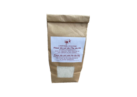 Fleur de Sel Bio de l'Ile de Ré en Sachet Craft 250 g - Odyssée d'Ulysse