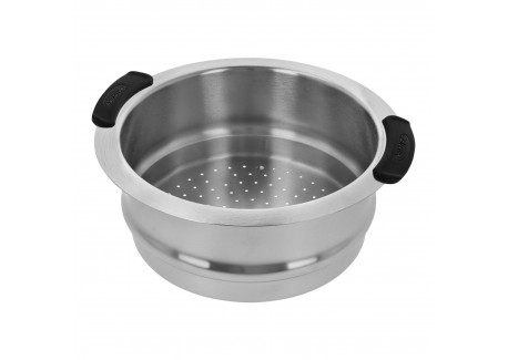 Specialties 5 Panier à Vapeur Empilable Inox 24 cm avec Poignées Amovibles  - Demeyere