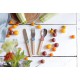 Le Petit Gourmet Set Couverts pour Enfant avec Clips Vert Corail Bleu 3 pcs  - Opinel