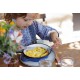 Le Petit Gourmet Set Couverts pour Enfant avec Clips Vert Corail Bleu 3 pcs  - Opinel