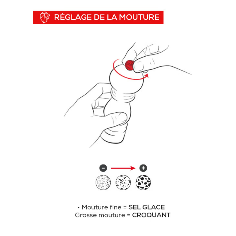 Boréal Moulin à Sel 12 cm Vert Sauge Zirlion - Peugeot