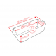 Appolia Plat à Four/Moule Cake Céramique Rectangulaire 31 cm Vert Mat Sauge - Peugeot