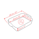 Appolia Plat à Four Céramique Rectangulaire 25x17 cm Vert Mat Sauge - Peugeot