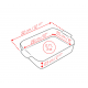Appolia Plat à Four Céramique Rectangulaire 32x22 cm Vert Mat Sauge - Peugeot