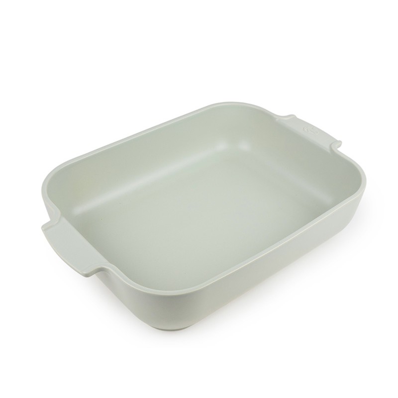 Appolia Plat à Four Céramique Rectangulaire 40x27 cm Vert Mat Sauge - Peugeot