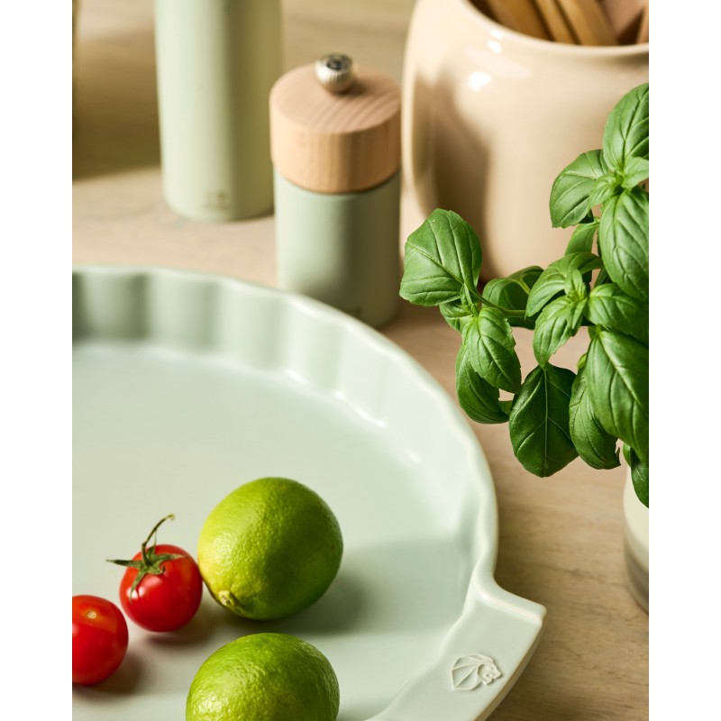 Appolia Tourtière Céramique 28 x 4 ,5 cm Vert Mat Sauge - Peugeot