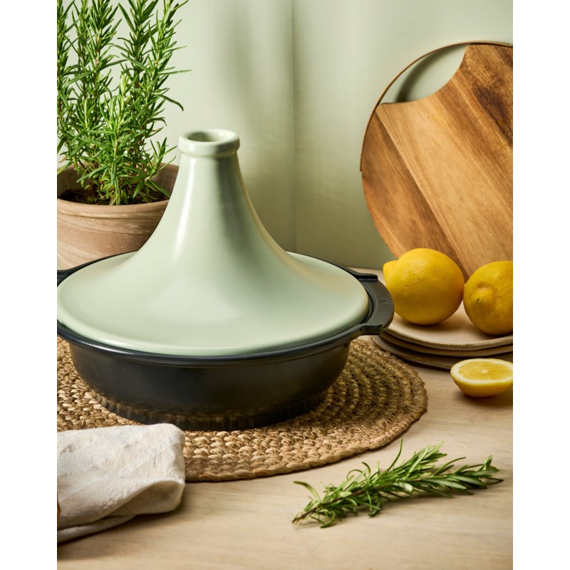 Atlas Tajine 30 cm Vert Mat Sauge et Noir - Peugeot