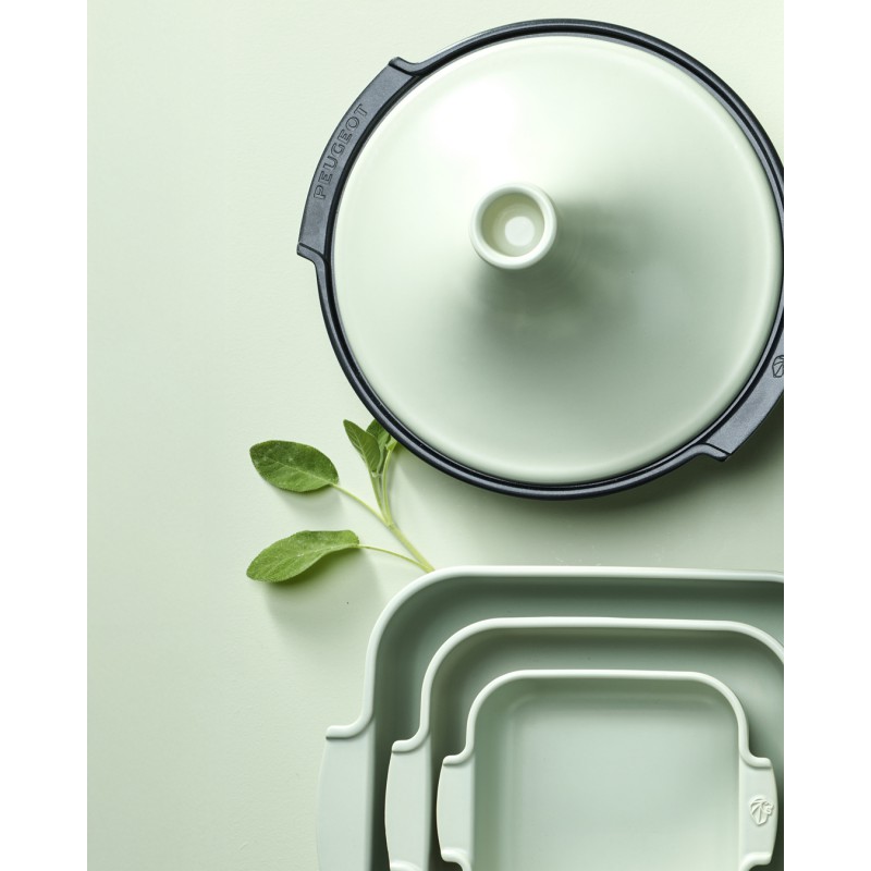 Atlas Tajine 30 cm Vert Mat Sauge et Noir - Peugeot