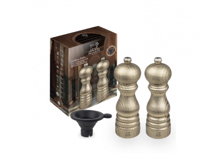 Golden Paris Duo Set Pepermolen en Zoutmolen 18 cm - Peugeot