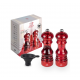 Podium Duo Set Pepermolen en Zoutmolen Acryl Rood 18 cm - Peugeot