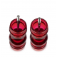 Podium Duo Set Pepermolen en Zoutmolen Acryl Rood 18 cm - Peugeot