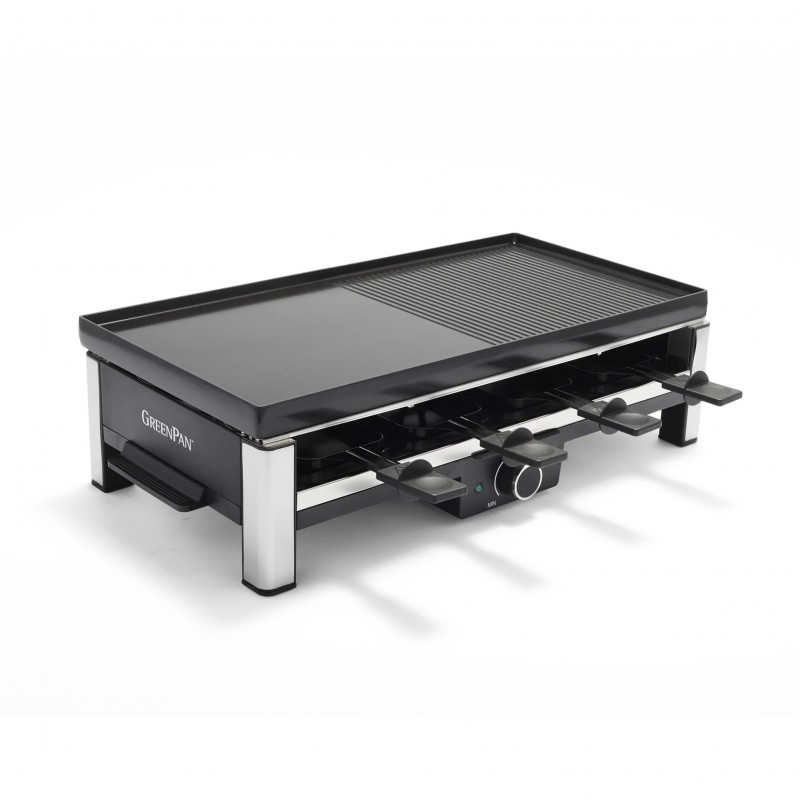 Bistro Gourmet Appareil à Raclette 3-en-1 sans PFAS (8 pers) - Greenpan