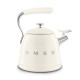 Bouilloire à Sifflet Emaillée 2,3 L Blanc Crème WKF01CR  - Smeg