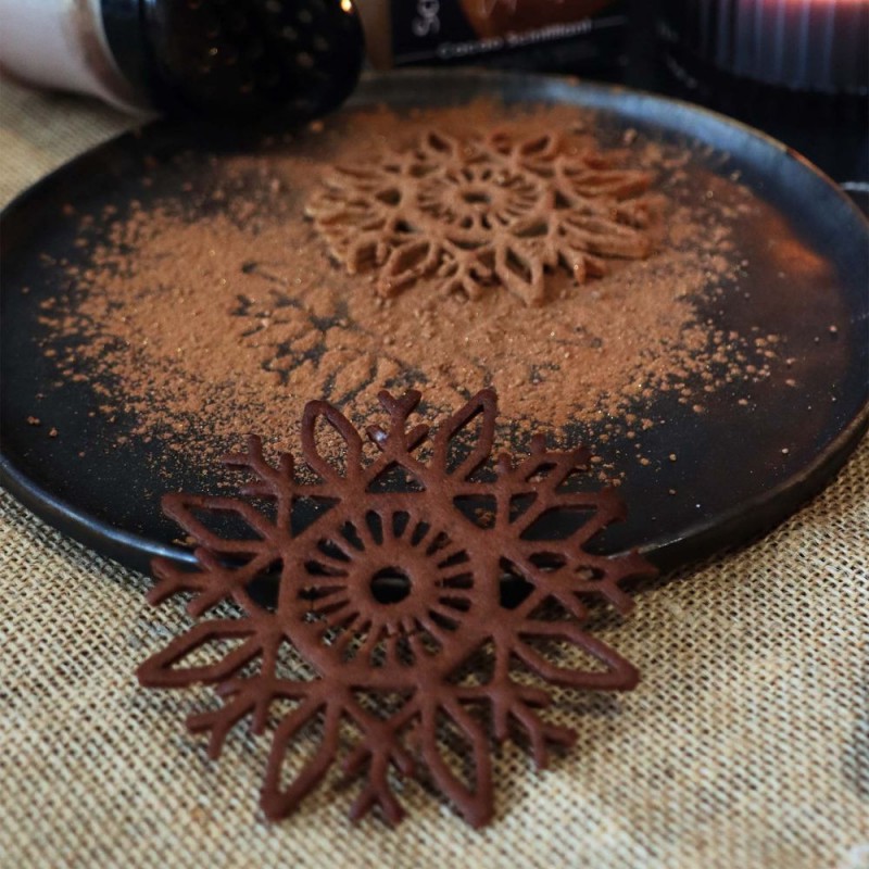 Tapis en Silicone Tuile Flocons de Neige Noël - Scrapcooking